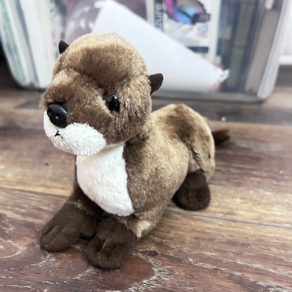 Cute Soft Vintage Aurora Plush Otter Toy - Brown and White